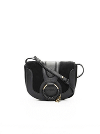 Mini Hana Shoulder Bag in Black