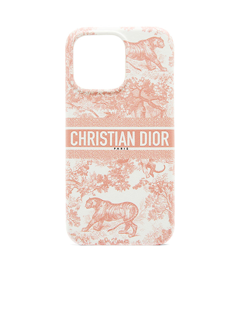 Dior Case Iphone 13 Pro in Rose des Vents Toile de Jouy