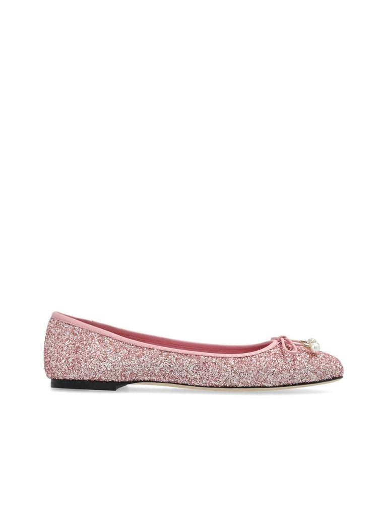 Flat Shoe With Glitter Bow 0