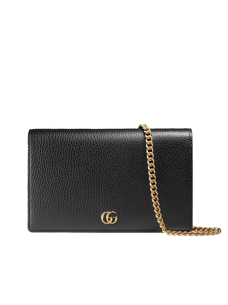 GG Marmont Leather Mini Chain Bag