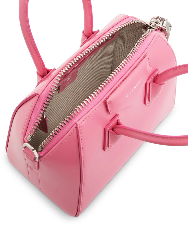 Mini Antigona Bag in Box Leather Bright Pink – COSETTE