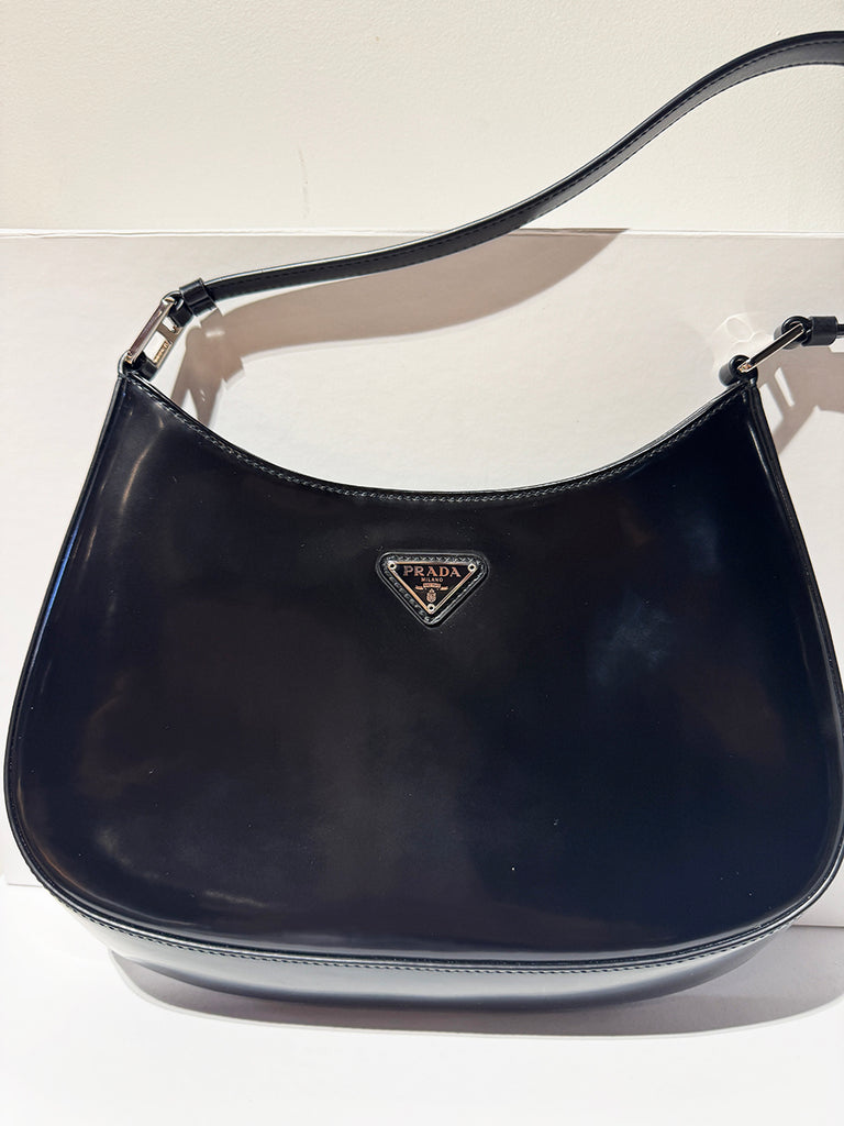 Prada Cleo Brushed Leather Shoulder Bag Cosette