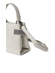 Leather Debossed Logo Magnetic Handbag 3