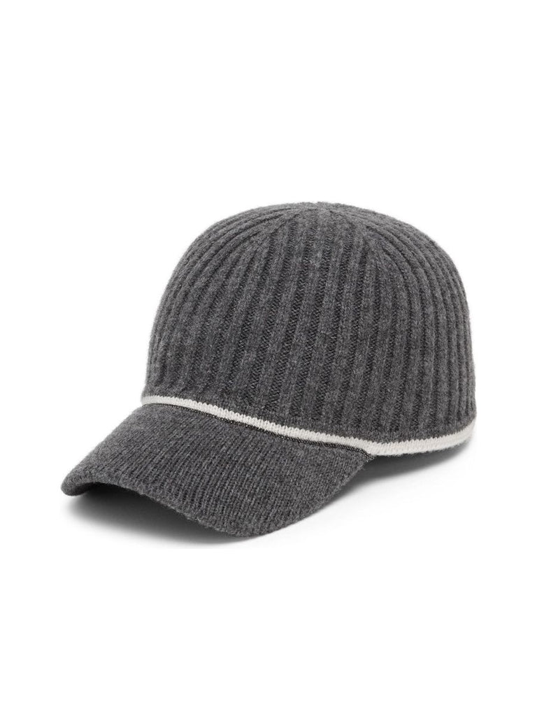 Virgin Wool Cashmere Silk Blend Knitted Hat 0