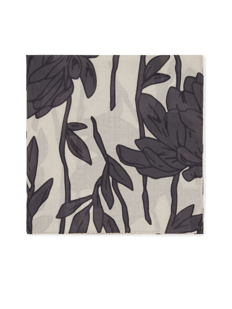 Cotton Leaf Print Scarf 0