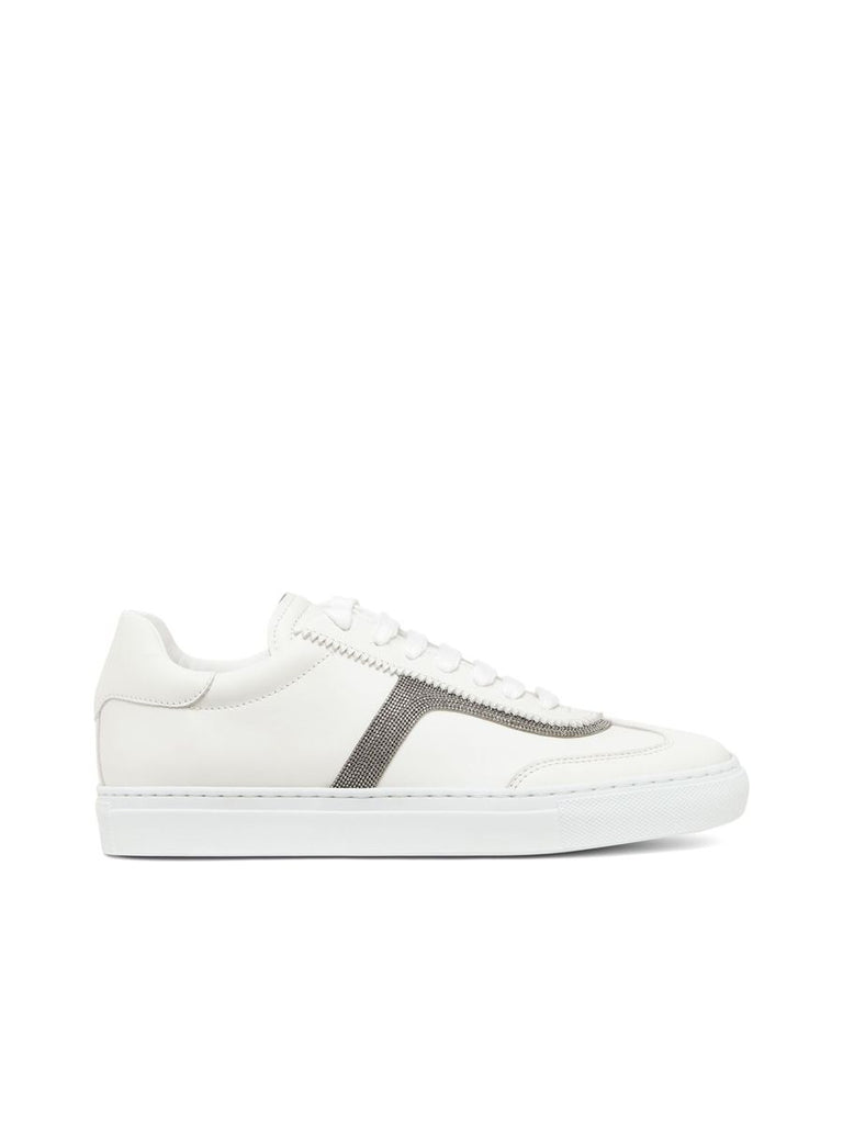 Laceup Sneakers With Monili Detail 0