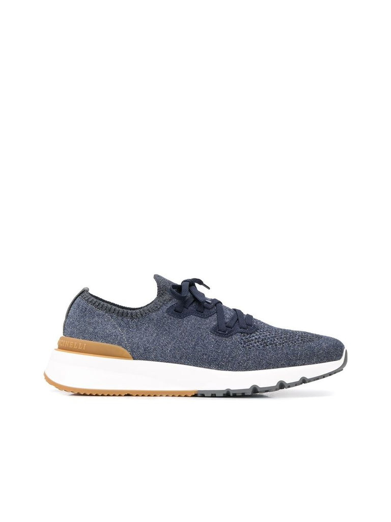 Mesh Knitted Laceup Trainers 0