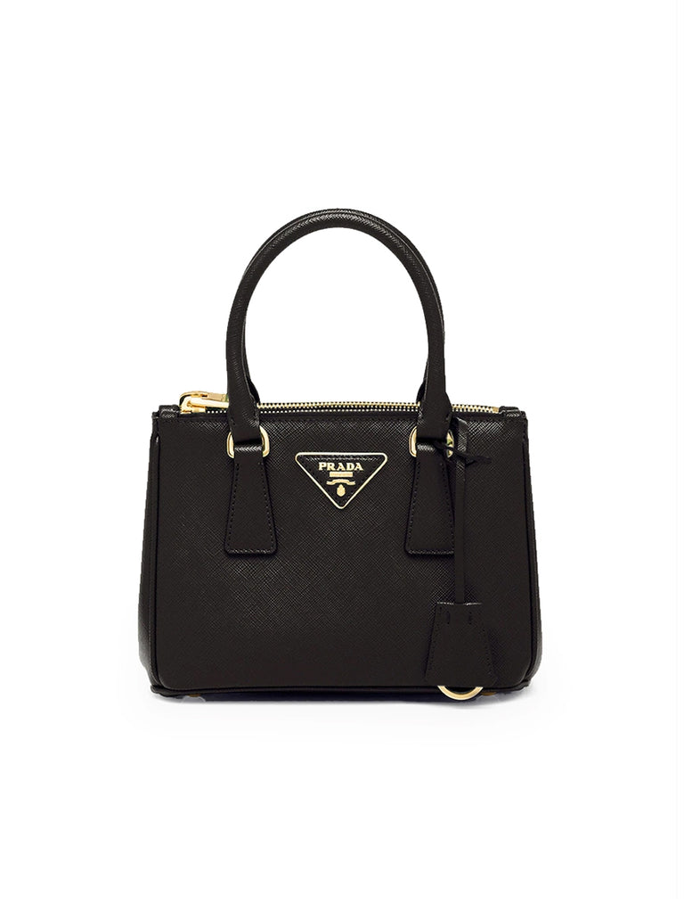 Prada Saffiano Leather Handbag in Black
