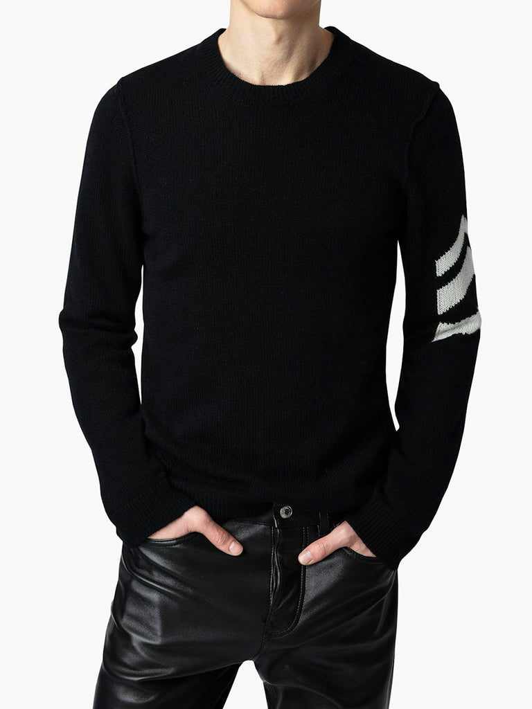 Kennedy Arrow Cashmere Sweater in Black