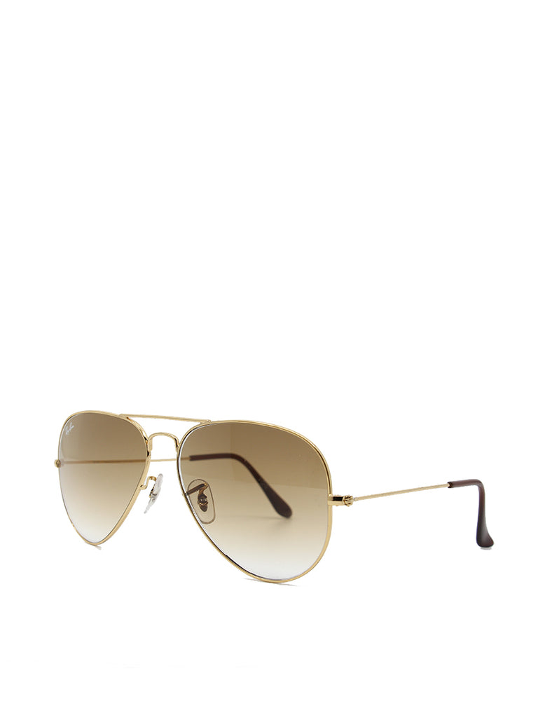 Ray Ban 3025 Aviator Gradient Lenses Light Brown