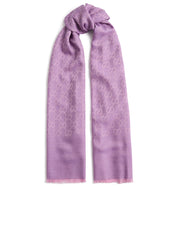 GG jacquard silk wool shawl