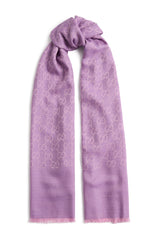 GG Jacquard Silk Wool Scarf