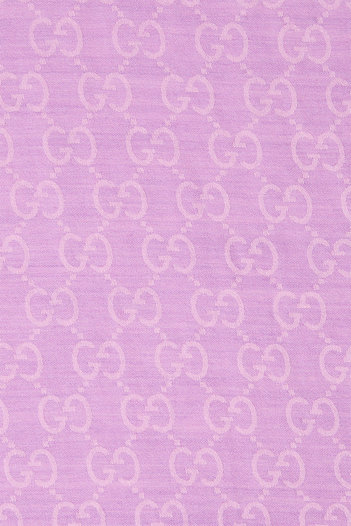 GG Jacquard Silk Wool Scarf