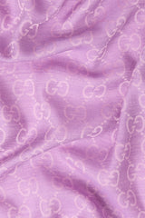 GG Jacquard Silk Wool Scarf