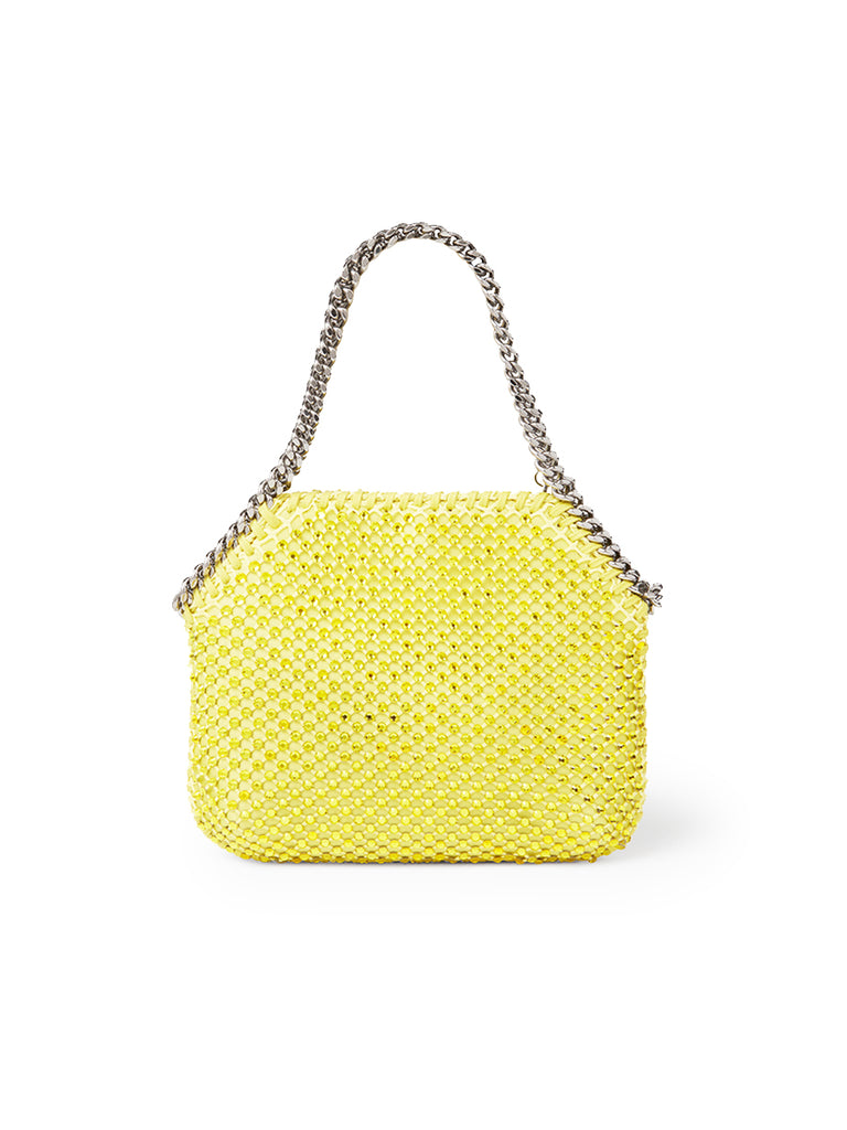 Falabella Crystal Mesh Mini Tote Bag in Yellow | Cosette