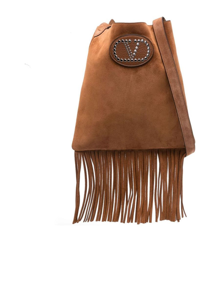 Valentino Garavani Nellcote Suede Crossbody Bag 0