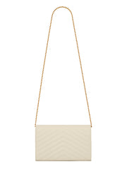 Monogram Chain Wallet in Grain de Poudre Embossed Leather