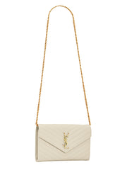 Monogram Chain Wallet in Grain de Poudre Embossed Leather