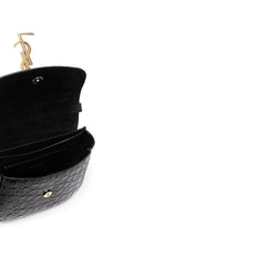 Kaia Small Satchel in Shiny Crocodile Embossed