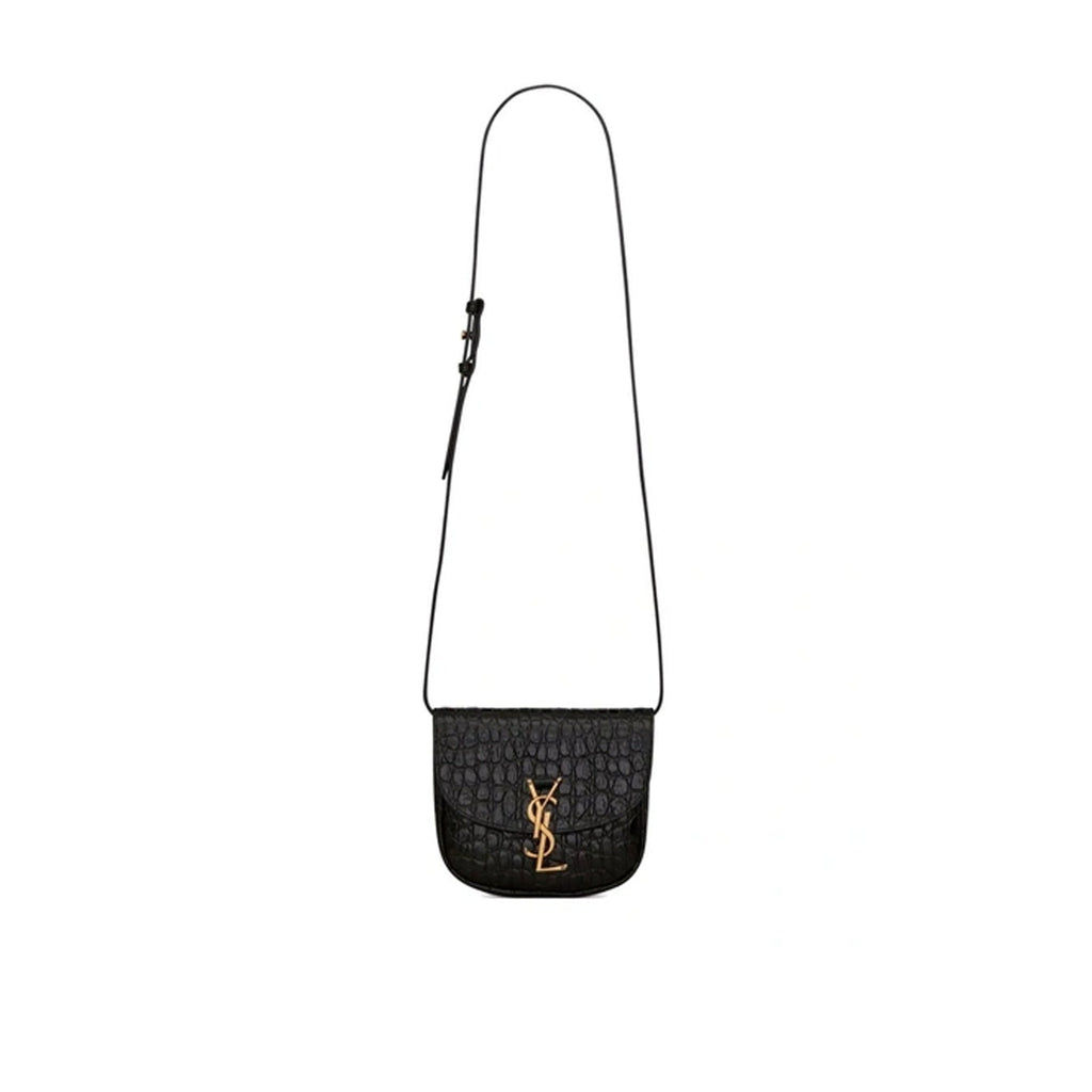 Kaia Small Satchel in Shiny Crocodile Embossed