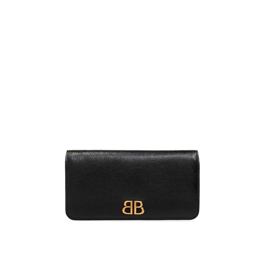 Balenciaga Logo Plaque Bifold Wallet