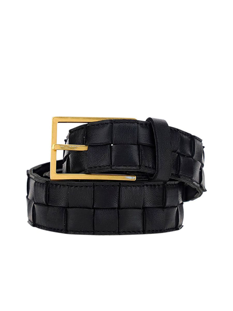 Maxi Intreccio Belt in Black