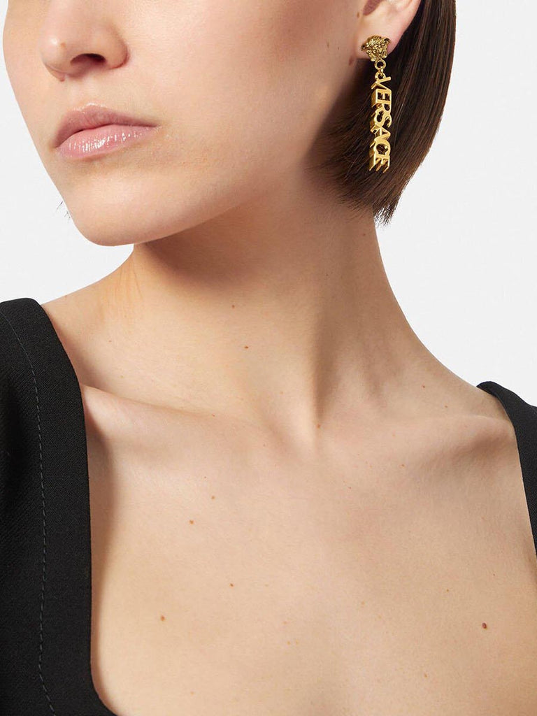 Logo Drop Earrings