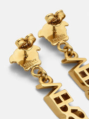 Logo Drop Earrings