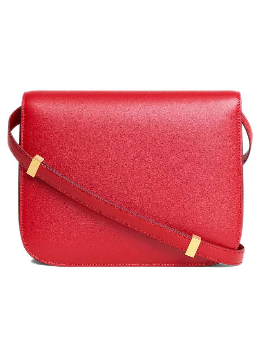 Celine Medium Classic Bag In Red Box Calfskin | Cosette