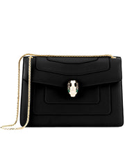 Serpenti Forever Shoulder Bag in Black