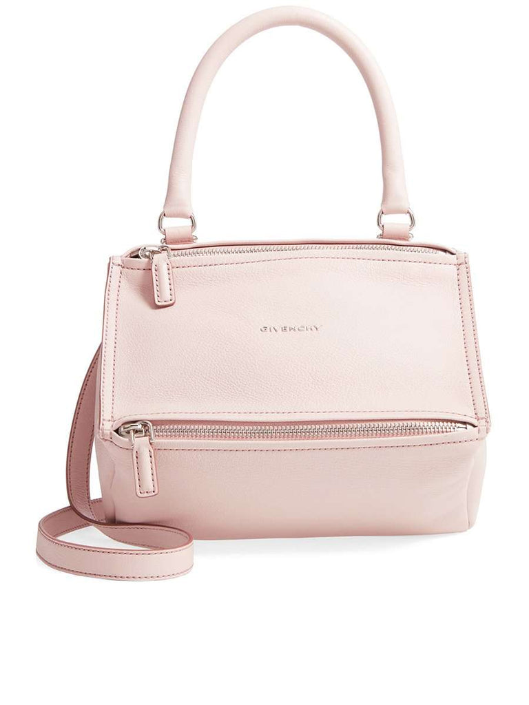 Pandora Small Pale Pink Grained Leather Tote Bag