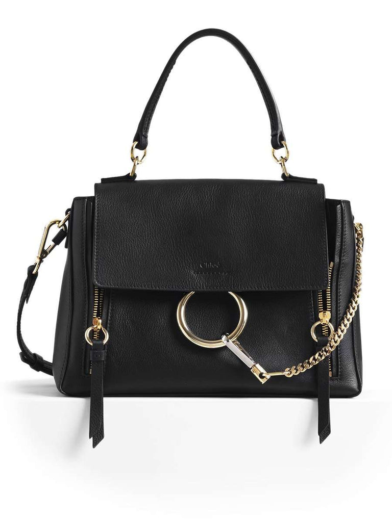 Chloé Small Faye Day Black Leather Shoulder Bag Cosette