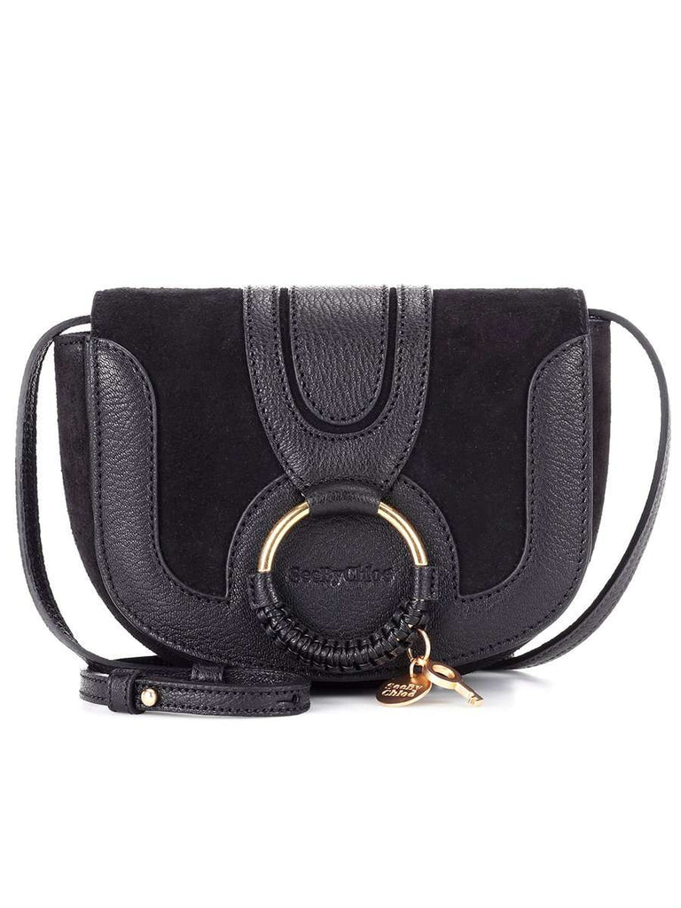 Mini Hana Shoulder Bag in Black