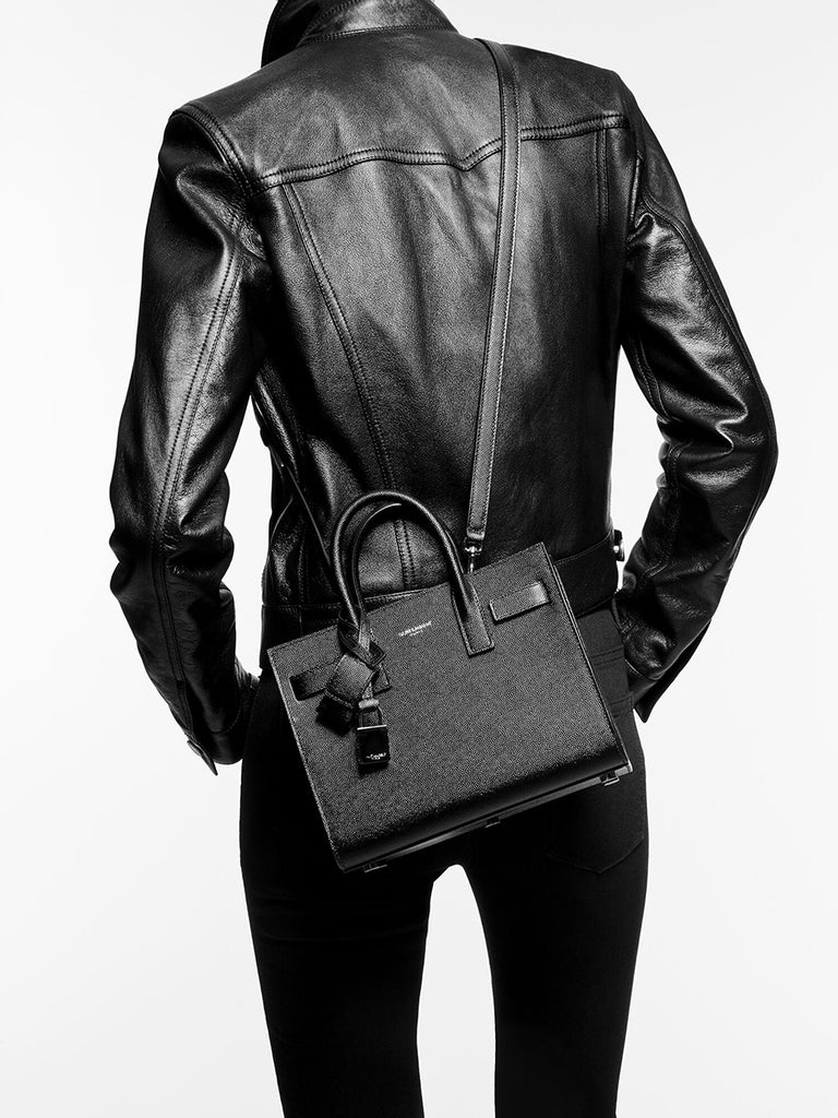 Saint Laurent Classic Sac de Jour Nano in Grained Leather – COSETTE