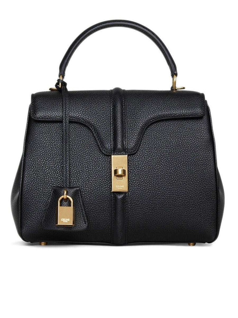 Small 16 Bag in Black Grained Calfskin