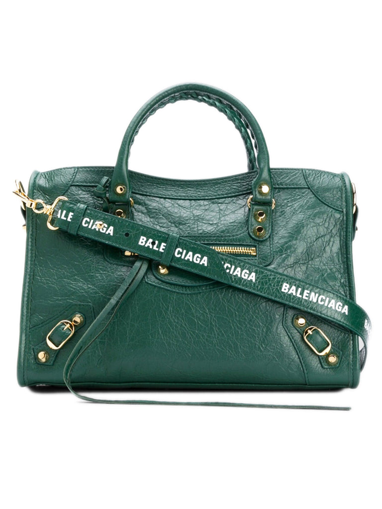 Classic City Small Shoulder Bag in Forest Green