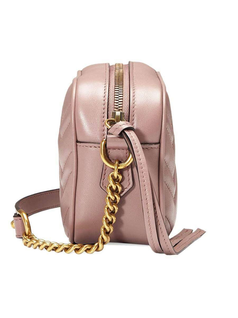 Gucci Mini Matelassé Shoulder Bag in Dusty Pink | Cosette
