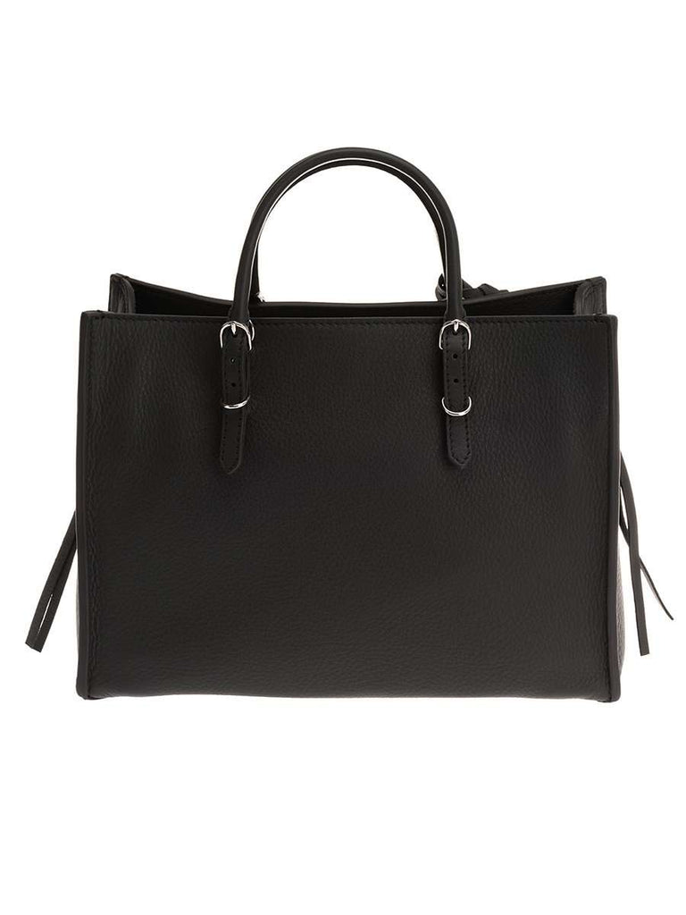 Balenciaga Papier A6 Zip Around Black Leather Tote Cosette