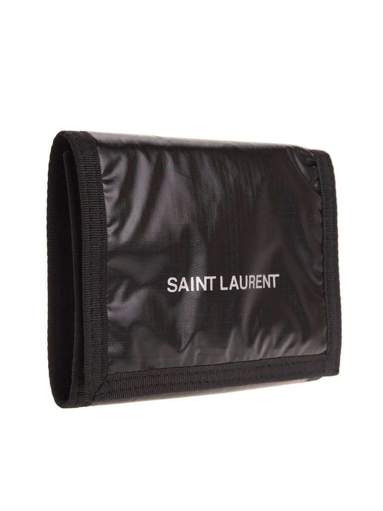 Nuxx Logo Black Nylon Compact Wallet left