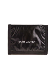 Nuxx Logo Black Nylon Compact Wallet