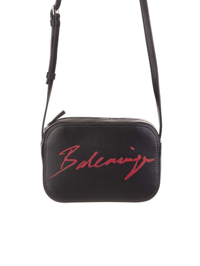 Everyday Camera XS Bag Signature Logo Black Smooth Leather