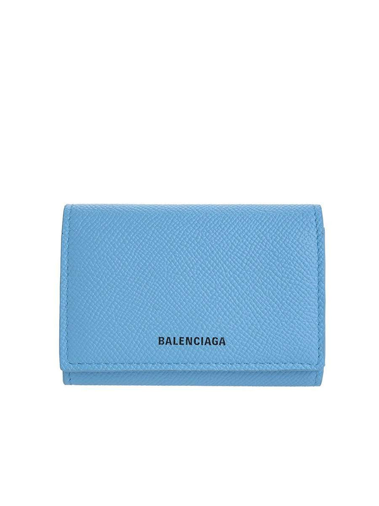 Ville Accordeon Baby Blue Leather Card Holder