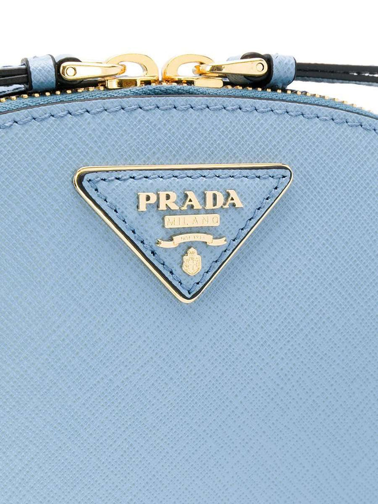 Prada Odette Black Leather Logo Detailed Belt Bag