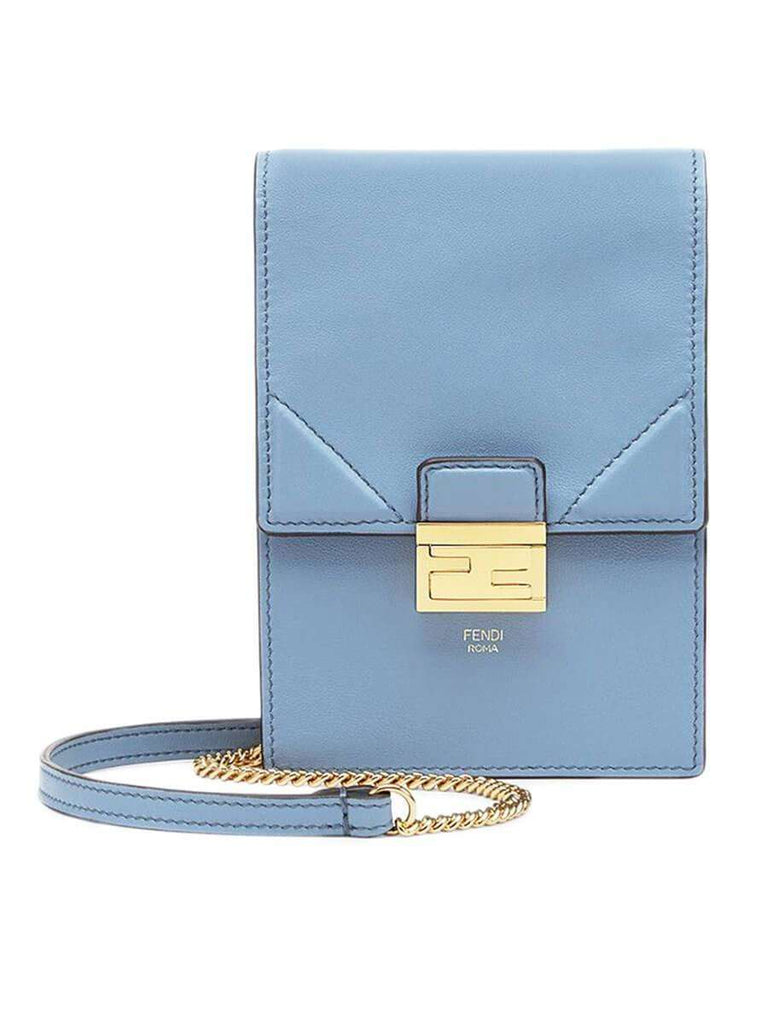 Kan U Vertical Mini Chain Bag blue