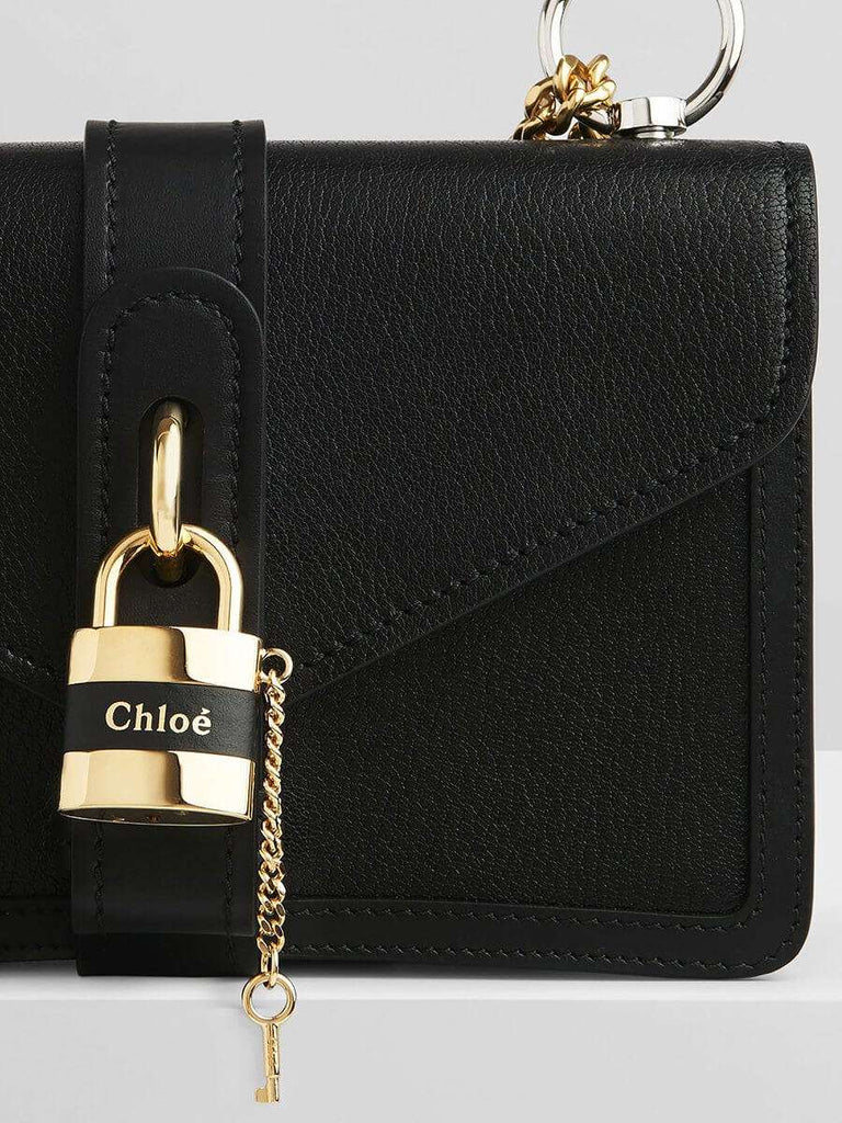 Aby Chain Shoulder Bag in Shiny Goatskin half