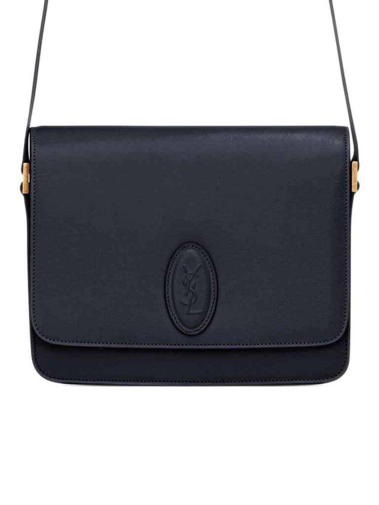 Le 61 Medium Saddle Bag in Midnight Blue Smooth Leather