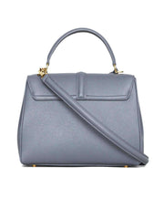 Small 16 Bag in Grey Grained Calfskin back