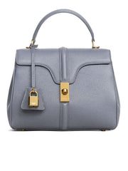 Small 16 Bag in Grey Grained Calfskin