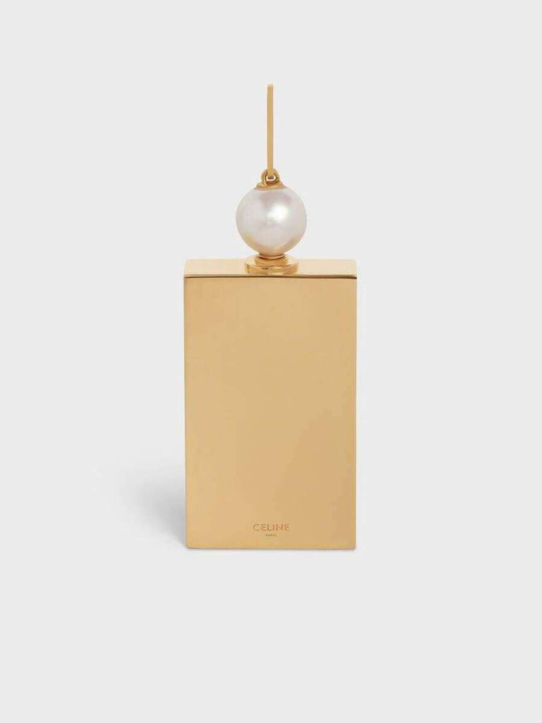Separables Perfume Pendant in Brass with Gold Finish and Resin Pearl