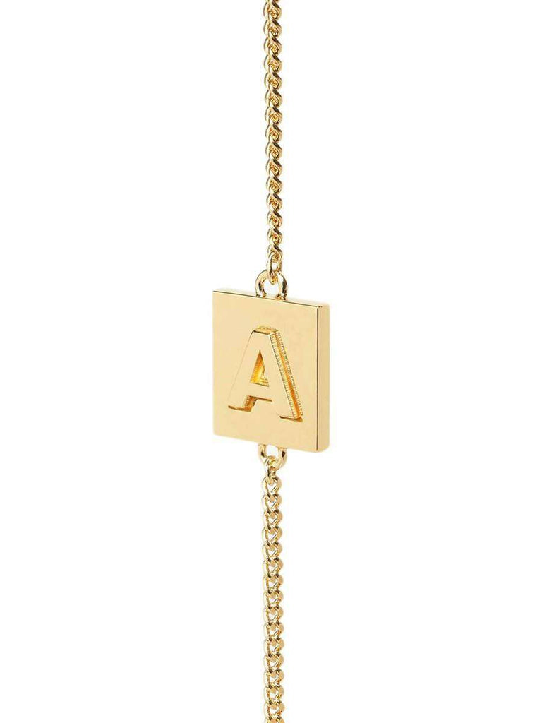 Alphabet A Bracelet Gold